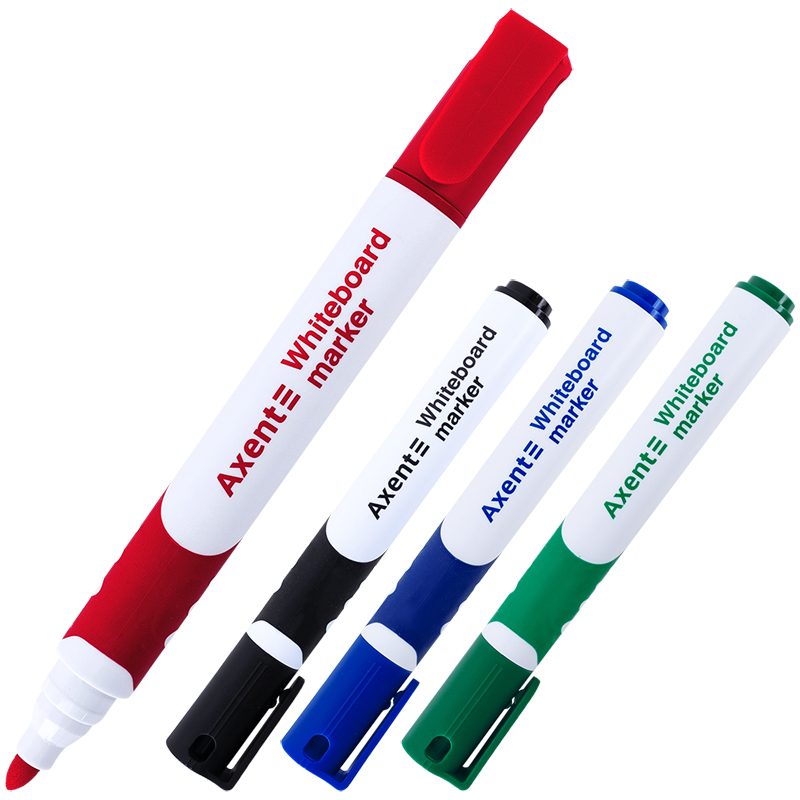 Маркер Axent Whiteboard Comfort Grip 2552-40-A, 2 мм, круглий асорті